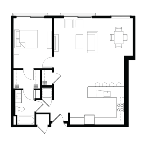 Zen Apartments Pyrite Floor Plan